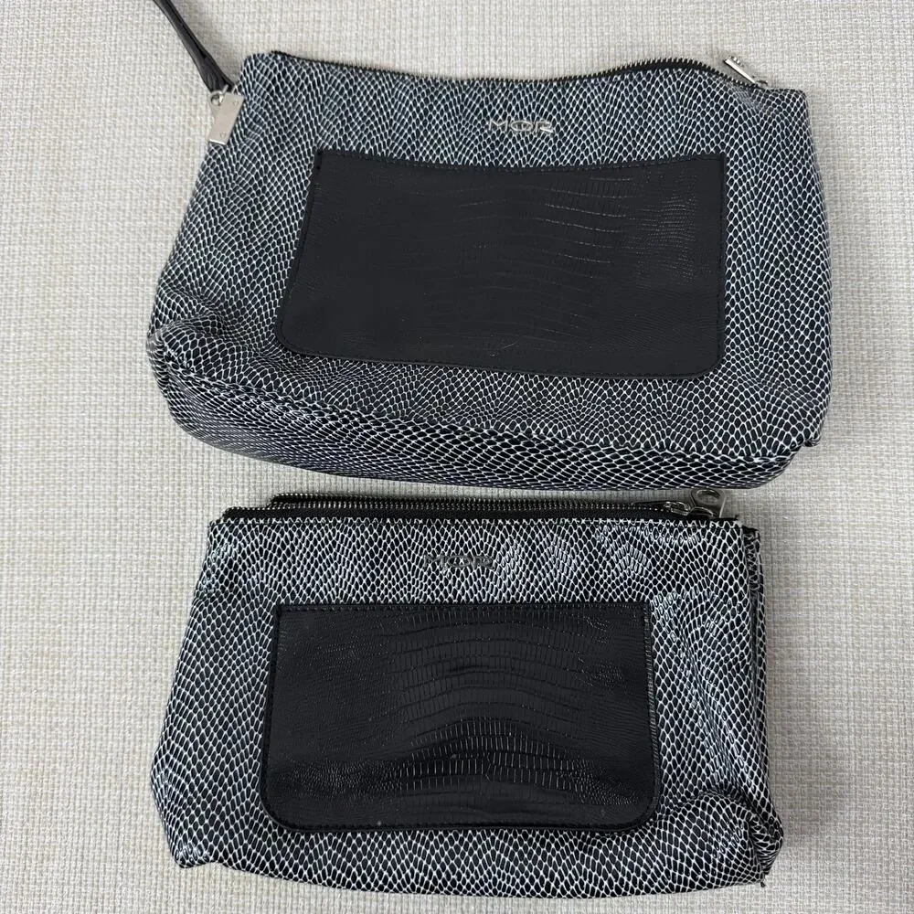 MOR Travel‎ Bags Cosmetics Travel Lot of 2 Black Gray